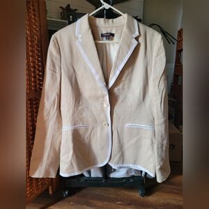 Brooks Brothers 100% Linen Lined Blazer Jacket